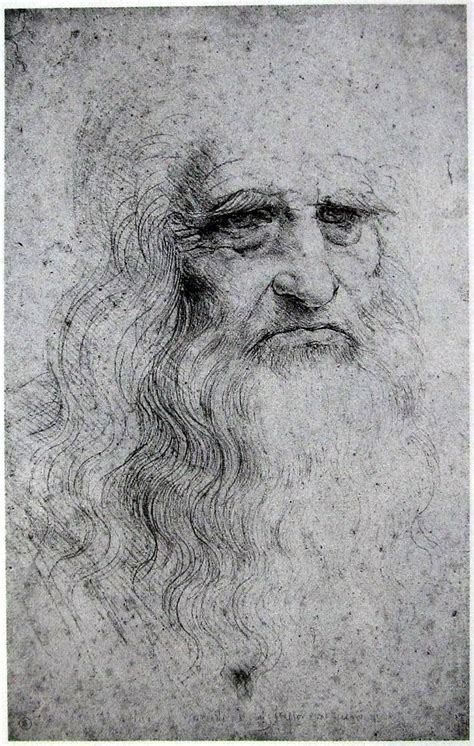Self Portrait Leonardo Da Vinci C 1512 Chalk On Paper 13 X 8 1 4