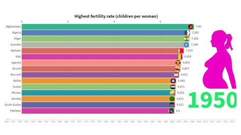 Highest Birth Rate By Country Top Countries By Women Fertility Child