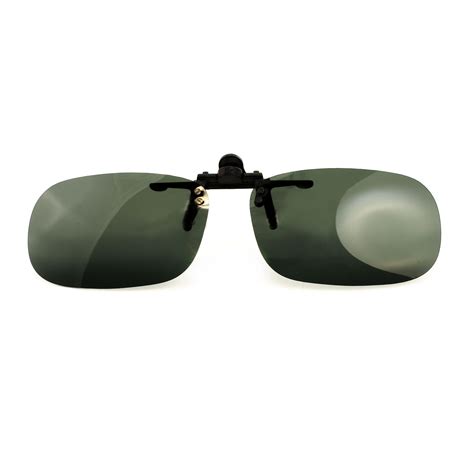 Polarized Uv400 Flip Up Sunglasses Medium Rectangle Kleargo