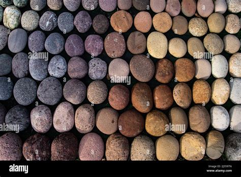 Natural Colored Pebbles Stock Photo Alamy
