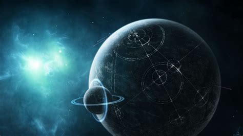 Alien Civilization Planet Stars Starlight Wallpaper