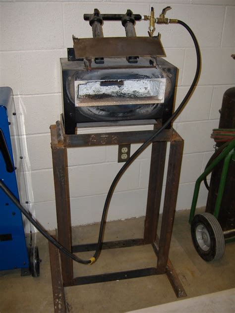 Gas Forge By Homemade Gas Forge And Stand Constructed From Angle