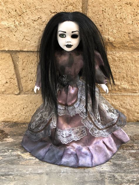 Ooak Sitting Pretty One Eye Creepy Horror Doll Art By Christie