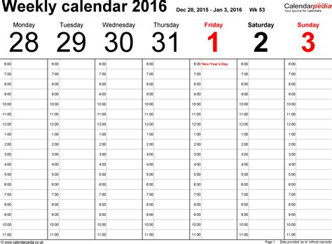 Blank Weekly Calendar Template For Monthly Work Schedule Template Pdf