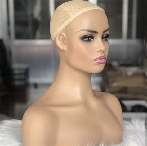 Beautiful Realistic Female Mannequin Head With Shoulders Mels Hair