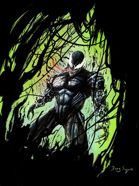 Venom Darkness By Dougsq Horror Art Art Comic Books Art