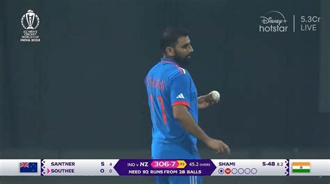 Update India Vs New Zealand Semi Final Match Records Crore