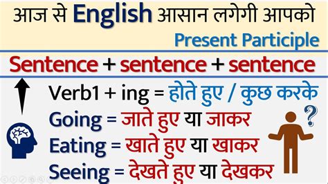 Basic English Grammar Present Participle Simple Sentences In English