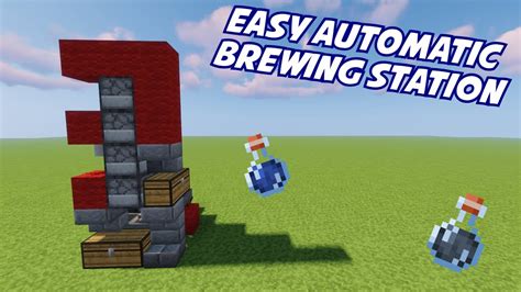 How To Make A Easy Automatic Brewing Station Minecraft 116 Youtube