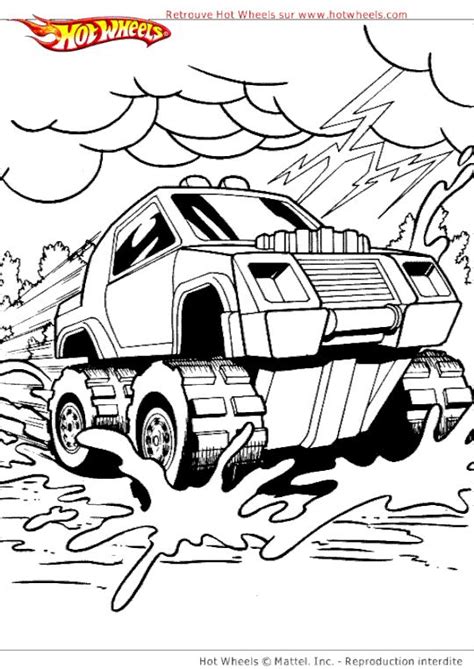 Also, you can download any images for free. Coloriage hot wheels voiture 4x4 | Cars coloring pages ...
