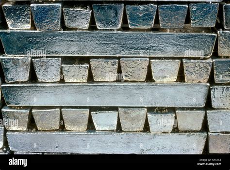 Silver Ingots Pure Raw Bullion Large Silver Ingot Bars Stacked In A