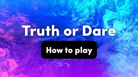 How To Play Truth Or Dare Interactive Party Game Youtube