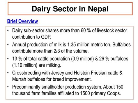 Ppt Dairy Sector In Nepal Powerpoint Presentation Id5666645