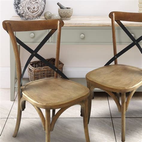 Joveco Vintage Style Solid Wood Dining Chair Set Of 2