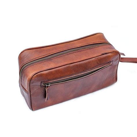 Mens Leather Toiletry Bags For Men Leather Toiletry Travel Bag Clb