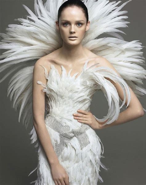 Bird Bird Feather Fashion Feather Dress Fashion Photography
