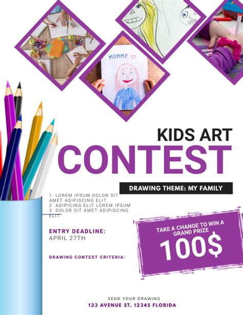 Competition Poster Template Free Free Printable Templates