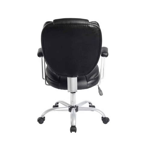 Techni Mobili Black Plush Task Office Chair With Techniflex Upholstery