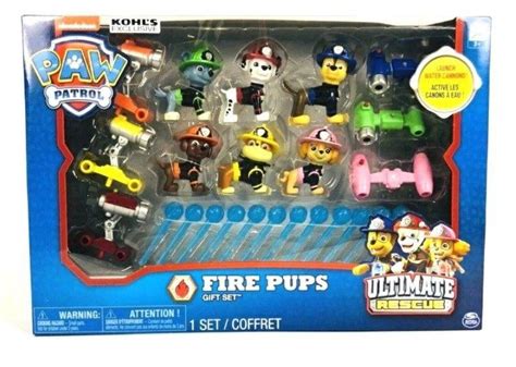 New Paw Patrol Ultimate Rescue Fire Pups T Set 6 Figures Exclusive