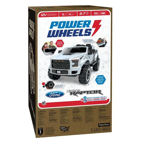 Power Wheels Ford F 150 Raptor Extreme Silver Fast Shipping