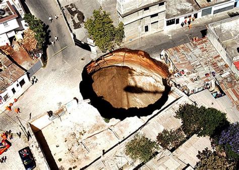 Sinkholes Around The World In Pictures World News The Guardian