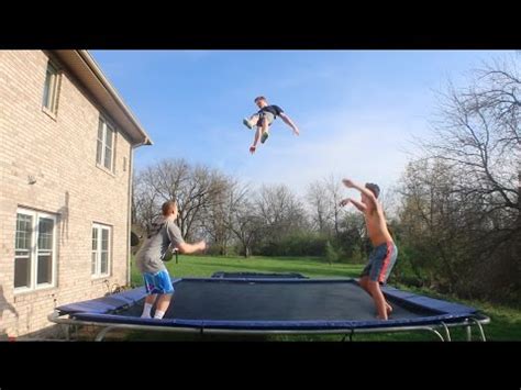 Dependence of high bounce on number, length and diameter of springs. TUTORIAL: How to Double Bounce on a Trampoline & Jump ...