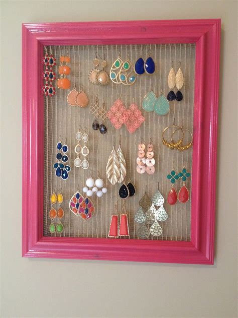 10 Best Images About Diy Earring Holder On Pinterest