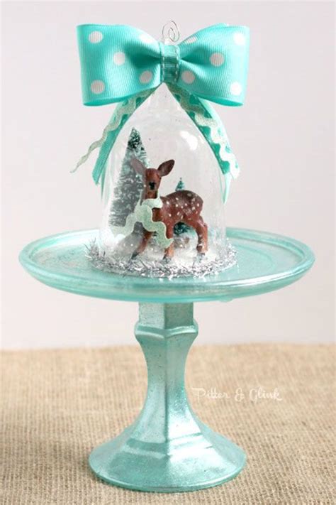 Beautiful musical water globes centerpieces and tabletop snow globes can look stunning on a christmas day. 32 DIY Christmas Ornaments | Christmas snow globes, Globe ...