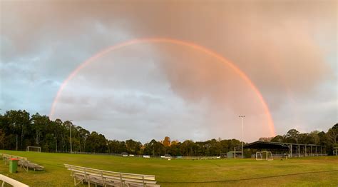 Rainbow At Sunset Photographed In Maleny Showgrounds In Qu Flickr