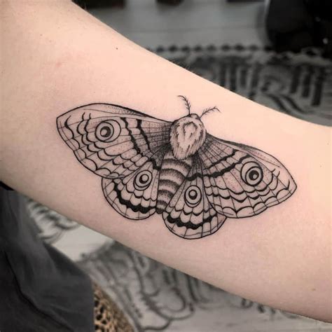 Traditional Moth Tattoo Design Design Talk