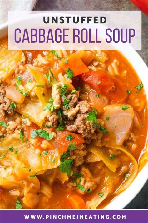 Unstuffed Cabbage Roll Soup Recipe Cabbage Roll Soup Unstuffed Cabbage Rolls Unstuffed Cabbage