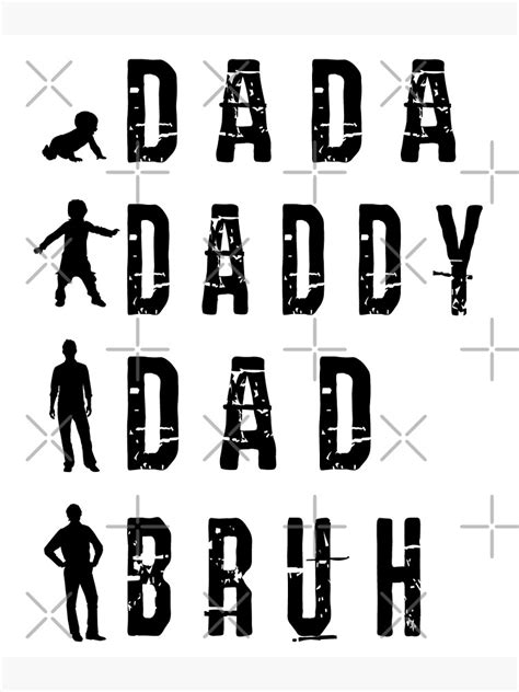 dada daddy dad bruh funny father s day pun this design comes also with different words and