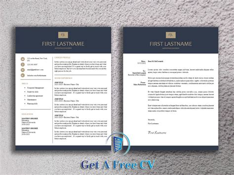 Check spelling or type a new query. Professional CV Resume Template and Matching Cover Letter ...