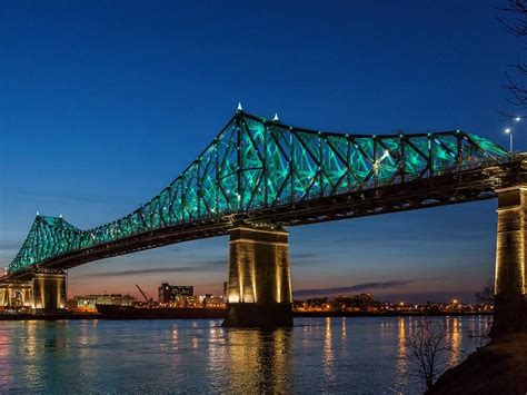 A Sneak Peek At The Lighting Of The Jacques Cartier Bridge
