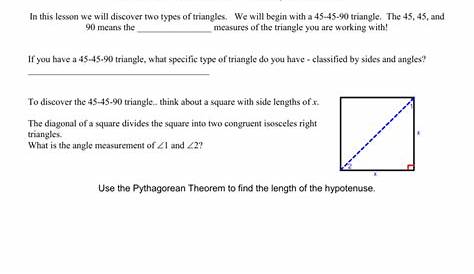 30 60 90 Triangle Worksheet With Answers — db-excel.com