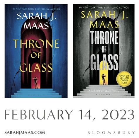 new covers for ‘throne of glass coming 2023 bookstr