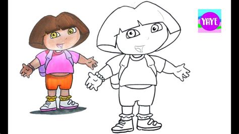 Como Dibujar Facil A Dora La Exploradora Easy Drawings Dibujos Faciles Dessins Faciles