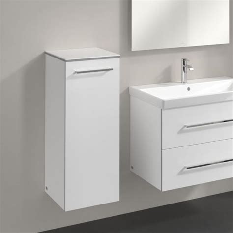 Villeroy And Boch Avento Side Unit With 1 Door Crystal White A89500b4