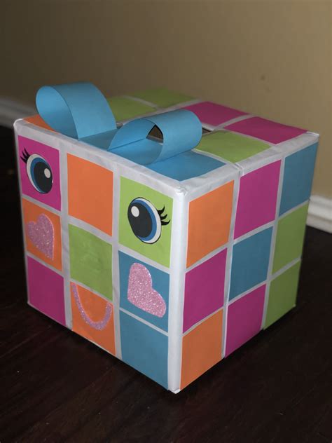 Rubiks Cube Valentines Day Box Valentine Day Boxes Valentine Box