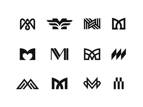 M Episode 4 Graphic Design Logo Initials Logo Design Typo Logo Design