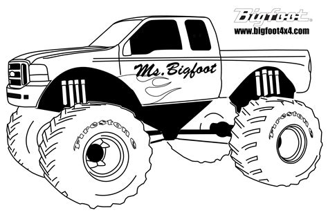 Download free printable monster truck coloring picture online to color for kids. Monster truck coloring pages to download and print for free