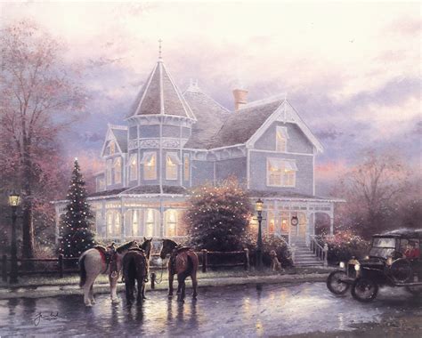 Thomas Kinkade Winter Paintings