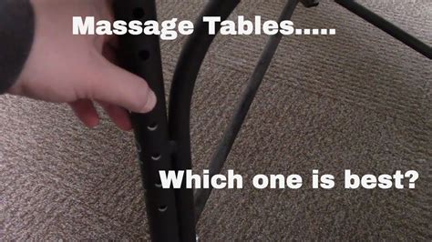 How To Choose The Right Massage Table Youtube