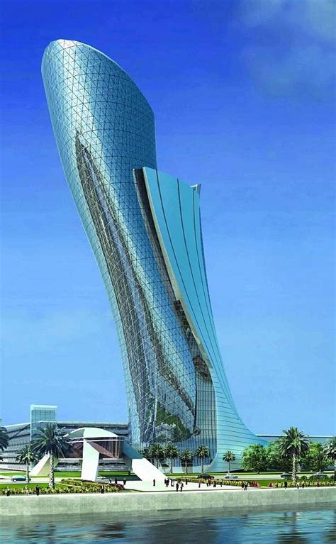 Capital Gate In Abu Dhabi Unique Architecture Skyscraper Futuristic