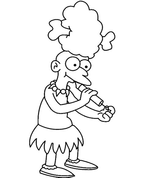 Simpsons coloring pages to print. Easy Simpsons picture to download - Topcoloringpages.net