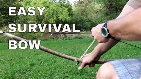 How To Make A Primitive Bow And Arrow Survival Tool In 10 Minutes