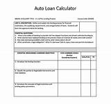 Calculate Auto Loan Amortization Schedule Photos