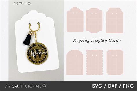 Keyring Display Card Svg, Key Ring Tag SVG, Packaging SVG (1148617