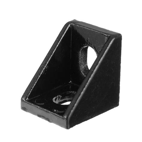 Aj20 20x20mm 10pcs Black Aluminium Angle Corner Joint L Shape Right