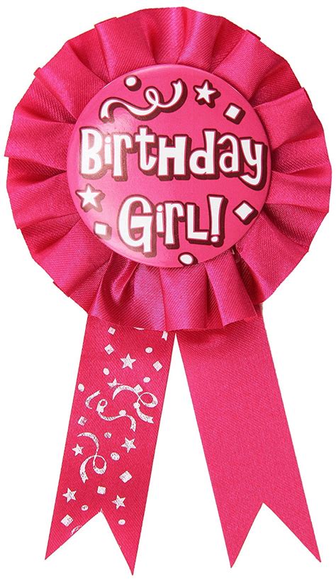 60417 Birthday Girl Award Ribbon 3 34 Inch By 6 12 Inch Walmart